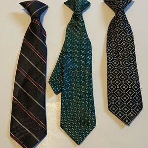 Little boys in Tie Set - Black, Green, Gray